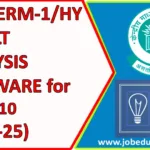 JAWAHAR NAVODAYA VIDYALAYA HALF YEARLY / Term-1 RESULT ANALYSIS SOFTWARE for CLASS 10 (2024-25)