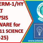 JAWAHAR NAVODAYA VIDYALAYA (CBSE) Class-11 SCIENCE Term-1 (Half Yearly examination) RESULT Analysis Software for the Session-2024-25