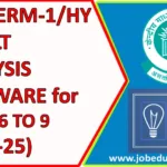 JAWAHAR NAVODAYA VIDYALAYA HALF YEARLY / Term-1 RESULT ANALYSIS SOFTWARE for CLASS 6 to 9 (2024-25)