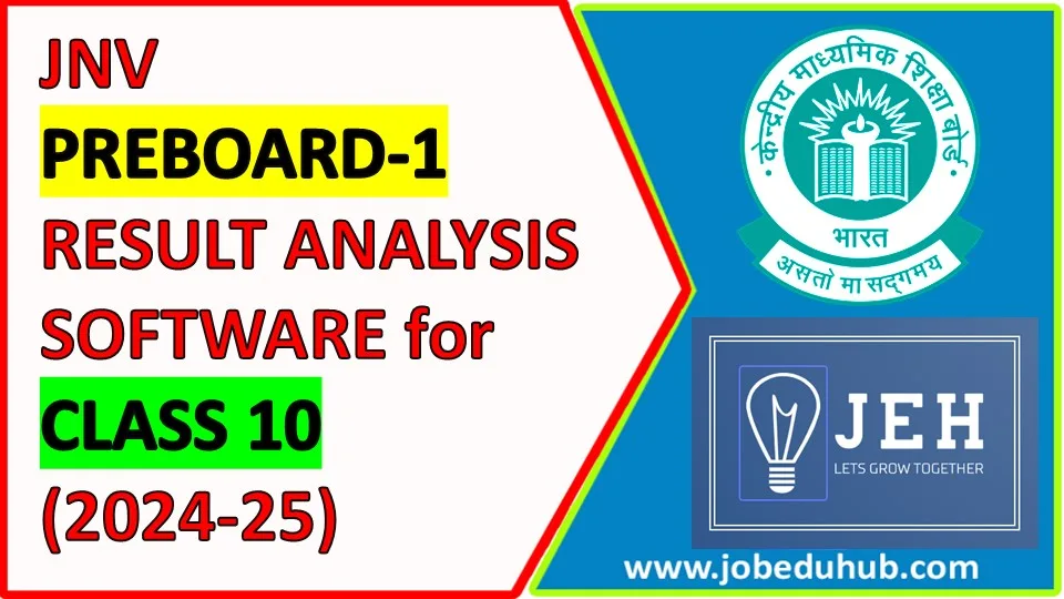 NVS CLASS 10 PREBOARD1 RESULT Software for the session 202425